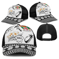 Fijian Traditional Culture Baseball Net Cap Tapa Tribal Tattoos LT03 - Polynesian Pride