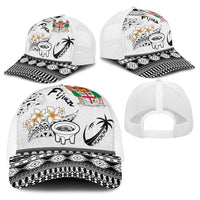 Fijian Traditional Culture Baseball Net Cap Tapa Tribal Tattoos LT03 - Polynesian Pride