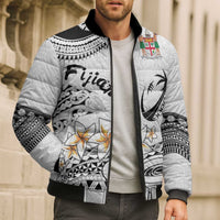Fijian Traditional Culture Bomber Puffer Jacket Tapa Tribal Tattoos - Polynesian Pride