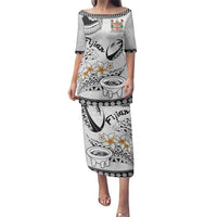 Fijian Traditional Culture Family Matching Puletasi and Hawaiian Shirt Tapa Tribal Tattoos - Polynesian Pride