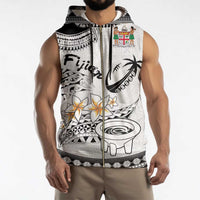 Fijian Traditional Culture Sleeveless Zip Hoodie Tapa Tribal Tattoos - Polynesian Pride