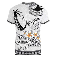 Fijian Traditional Culture Women V-Neck T-Shirt Tapa Tribal Tattoos - Polynesian Pride