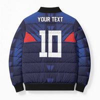 Custom Rugby Samoa Bomber Puffer Jacket Siva Tau Spirit Sporty Vibes LT03 - Polynesian Pride