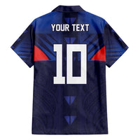 Custom Rugby Samoa Family Matching Tank Maxi Dress and Hawaiian Shirt Siva Tau Spirit Sporty Vibes - Polynesian Pride