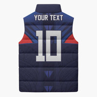 Custom Rugby Samoa Sleeveless Puffer Jacket Siva Tau Spirit Sporty Vibes LT03 - Polynesian Pride