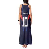 Custom Rugby Samoa Tank Maxi Dress Siva Tau Spirit Sporty Vibes - Polynesian Pride