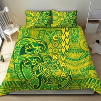 Cook Islands Vaa Polynesian Art Tattoo Bedding Set National Color