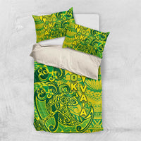 Cook Islands Vaa Polynesian Art Tattoo Bedding Set National Color
