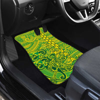 Cook Islands Va'a Polynesian Art Tattoo Car Mats National Color LT03 - Polynesian Pride