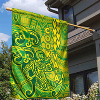 Cook Islands Va'a Polynesian Art Tattoo Garden Flag National Color LT03 - Polynesian Pride