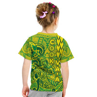 Cook Islands Vaa Polynesian Art Tattoo Kid T Shirt National Color