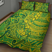 Cook Islands Va'a Polynesian Art Tattoo Quilt Bed Set National Color LT03 - Polynesian Pride