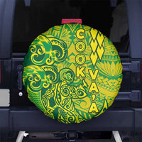 Cook Islands Va'a Polynesian Art Tattoo Spare Tire Cover National Color LT03 - Polynesian Pride