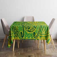 Cook Islands Va'a Polynesian Art Tattoo Tablecloth National Color LT03 - Polynesian Pride