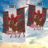 Canadian Christmas - Moose and Maple Retro Style Garden Flag LT03 - Polynesian Pride