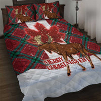 Canadian Christmas - Moose and Maple Retro Style Quilt Bed Set LT03 Red - Polynesian Pride