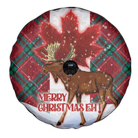 Canadian Christmas - Moose and Maple Retro Style Spare Tire Cover LT03 - Polynesian Pride