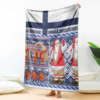 Yule Goat Joulupukki Finnish Christmas Blanket Scandinavian Pattern LT03 - Polynesian Pride