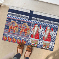 Yule Goat Joulupukki Finnish Christmas Rubber Doormat Scandinavian Pattern LT03 - Polynesian Pride