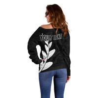 Personalised New Zealand Canoeing Special Jersey Off Shoulder Sweater