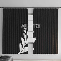 Personalised New Zealand Canoeing Special Jersey Window Curtain LT03 With Hooks Black - Polynesian Pride