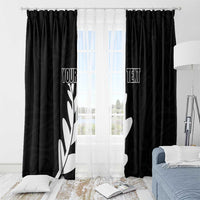 Personalised New Zealand Canoeing Special Jersey Window Curtain LT03 - Polynesian Pride