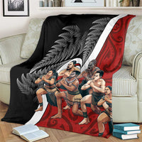 New Zealand Te Matatini Blanket Kapa Haka and Silver Fern - Maori Art Pattern LT03 - Polynesian Pride