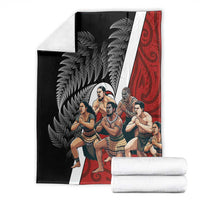 New Zealand Te Matatini Blanket Kapa Haka and Silver Fern - Maori Art Pattern LT03 - Polynesian Pride