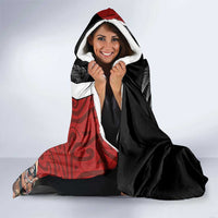 New Zealand Te Matatini Hooded Blanket Kapa Haka and Silver Fern - Maori Art Pattern LT03 - Polynesian Pride