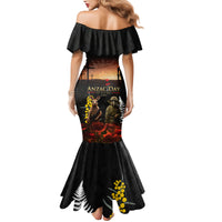 New Zealand and Australia ANZAC Day Mermaid Dress Kiwi Bird and Kangaroo Soldier LT03 - Polynesian Pride