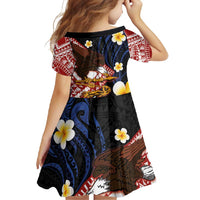 American Samoa Flag Day Family Matching Off Shoulder Maxi Dress and Hawaiian Shirt Polynesian Tatau Art and Plumeria