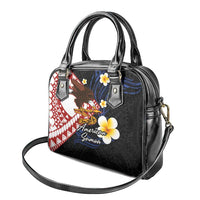 American Samoa Flag Day Shoulder Handbag Polynesian Tatau Art and Plumeria
