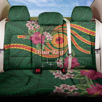 Manuʻa Islands Back Car Seat Cover Polynesian Art Tattoo Style and Tropical Plants
