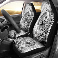 Guam-Land of the Chamorro Car Seat Cover Polynesian Tattoo Style Hibiscus and Plumeria Art