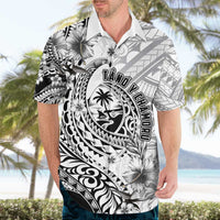 Guam-Land of the Chamorro Hawaiian Shirt Polynesian Tattoo Style Hibiscus and Plumeria Art