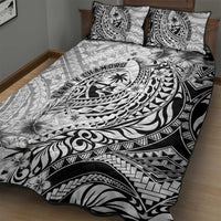 Guam-Land of the Chamorro Quilt Bed Set Polynesian Tattoo Style Hibiscus and Plumeria Art