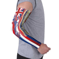 Hawaiian Sea Animals Arm Sleeves with Lei and Flag Style LT03 - Polynesian Pride