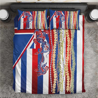 Hawaiian Sea Animals Bedding Set with Lei and Flag Style LT03 Multicolor - Polynesian Pride