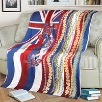Hawaiian Sea Animals Blanket with Lei and Flag Style LT03 - Polynesian Pride
