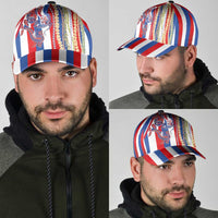 Hawaiian Sea Animals Classic Cap with Lei and Flag Style LT03 - Polynesian Pride