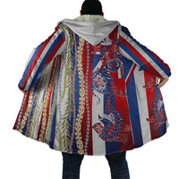 Hawaiian Sea Animals Cloak with Lei and Flag Style LT03 - Polynesian Pride