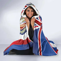 Hawaiian Sea Animals Hooded Blanket with Lei and Flag Style LT03 - Polynesian Pride