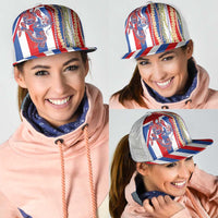 Hawaiian Sea Animals Mesh Trucker Cap with Lei and Flag Style LT03 - Polynesian Pride