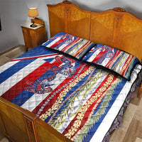 Hawaiian Sea Animals Quilt Bed Set with Lei and Flag Style LT03 - Polynesian Pride