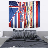 Hawaiian Sea Animals Tapestry with Lei and Flag Style LT03 - Polynesian Pride
