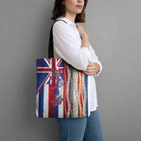 Hawaiian Sea Animals Tote Bag with Lei and Flag Style LT03 - Polynesian Pride