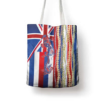 Hawaiian Sea Animals Tote Bag with Lei and Flag Style LT03 - Polynesian Pride