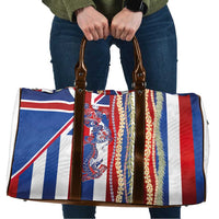 Hawaiian Sea Animals Travel Bag with Lei and Flag Style LT03 Multicolor - Polynesian Pride
