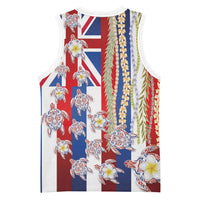 Hawaiian Polynesian Tribal Turtles Basketball Jersey with Lei and Flag Style LT03 - Polynesian Pride