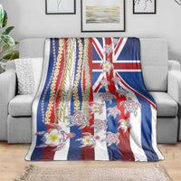 Hawaiian Polynesian Tribal Turtles Blanket with Lei and Flag Style LT03 - Polynesian Pride